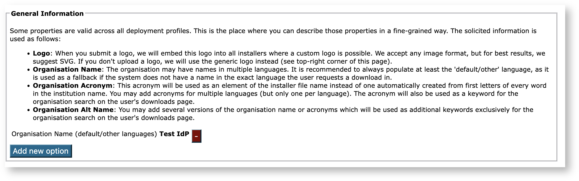 'How to....' eduroam > A guide to eduroam CAT for IdP administrators ver. 2.2 > CATpage6.png